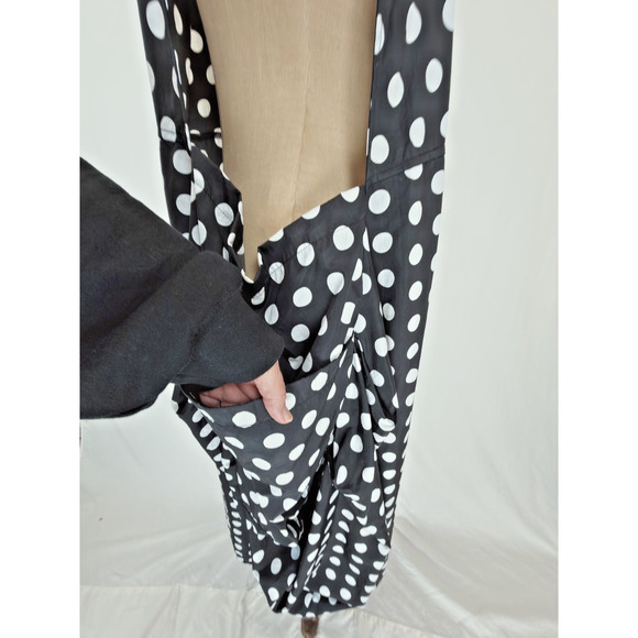 JASON / Comfy USA 2X Black and White Dress Polka Dot BOUTIQUE 2X #0083 - Picture 5 of 11